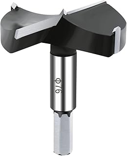 NICAVKIT 3 Inch Carbide Forstner Drill Bit, Carbide Tipped Forstner Bit for Hard Wood, Wood Drilling Bit Woodworking Hinge Cutter Tool Kits for Wood Plywood Plastic