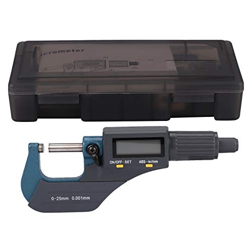 SameeHome Pantalla digital electrónica de diámetro exterior micrómetro 0-25 mm electrónico centímetro