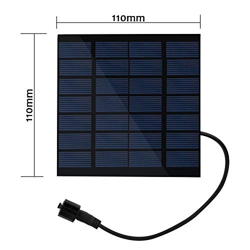 Feadem Mini Solar Fountain Pump, Solar Water Pump Power Panel Kit Submersible Brushless For Garden Water Circulation/Pond Fountain (7V 1.2W) #TOP3