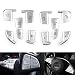 Topteng Steering Wheel Button Silver Trim for Merce-des Ben-z A B C Class GLC CLA CLS GLE