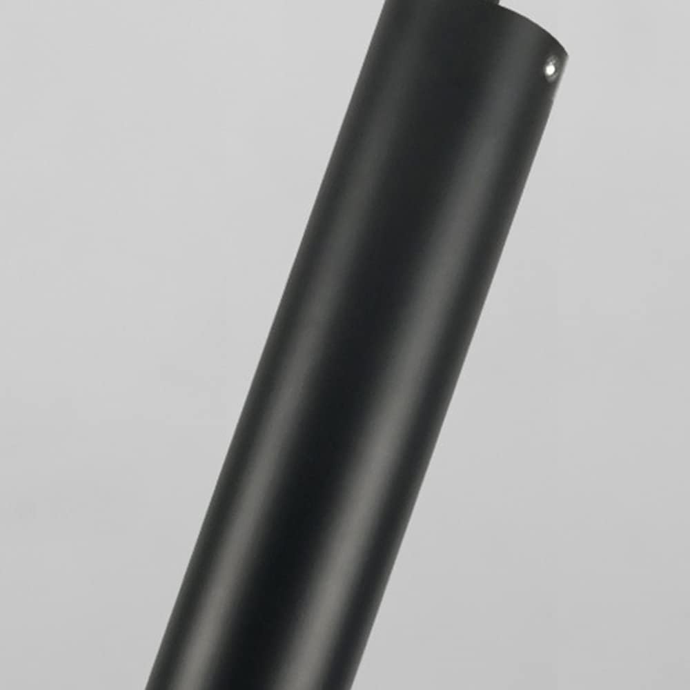 Modern Led Light Aluminum Long Tube Chandelier Black Single Head Hanging Lamp Bedroom Ceiling Downlights Kitchen Island Lightcylindrical Suspension Light Droplight/6 * 40Cm/White Light