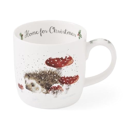 Royal Worcester Wrendale Deigns Home for Christmas Mug Motif hérisson 0,3 l