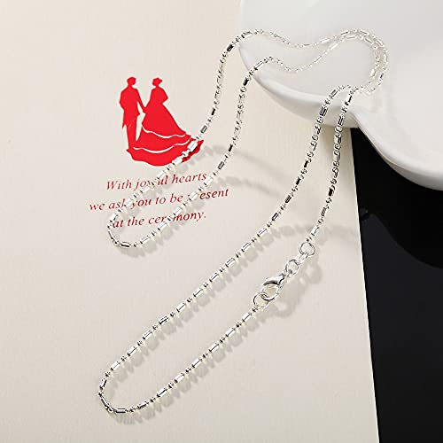 Bijoux mariage collier maillons 2mm mixte de 16 à 30 pouces - 4