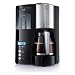 Melitta Optima Timer – Filterkaffeemaschine mit Glaskanne, entnehmbarem Wassertank und Timer-Funktion, für bis zu 8 Tassen Kaffee, in Schwarz/Edelstahl