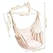 CCTRO Hanging Rope Hammock Chair Swing Seat, Large Brazilian Hammock Net Chair Porch Chair for Yard, Bedroom, Patio, Porch, Indoor, Outdoor - 2 Seat Cushions Included