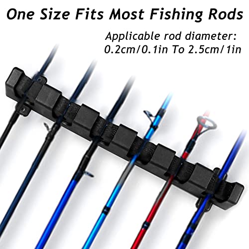 3 Pairs Fishing Rod Holders 6 Rod Rack Wall Mounted Vertical Rod Rack Fishing Pole Holders For Garage, Wall, Ceiling Rod Stand #TOP4