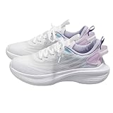 Zapatillas ortopédicas para mujer, ligeras, transpirables, deportivas, para correr, al aire libre, fitness, cómodas, malla informal, zapatillas deportivas para correr, correr, tenis, morado, 38 EU
