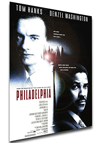 Instabuy Poster Locandina - Tom Hanks - Denzel Washington - Philadelphia (1993) A4 30x21cm
