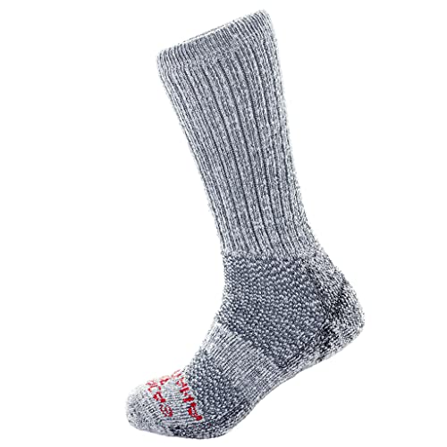 Extra Cushion Alpaca Boot Socks – Mid-Calf Thermal Socks for Men & Women | Moisture-Wicking, Breathable, Warm Outdoor Fit (Gray, Medium-Women 8-10, Men 7-9)3
