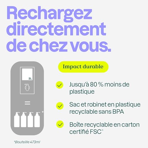 Savon liquide mains ATTITUDE naturel feuilles d'oranger 2L - 3