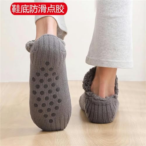 Calcetines esponjosos de cachemira para invierno en rojo 5
