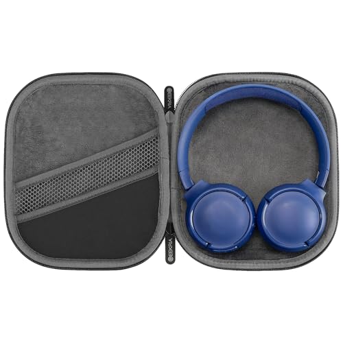Geekria Shield Headphones Case Compatible with JBL Tune 520BT, Tune 510BT, Tune 660NC, Tune 560BT, Jr 310BT Case, Replacement Hard Shell Travel Carrying Bag with Cable Storage (Black) - Thumbnail 3