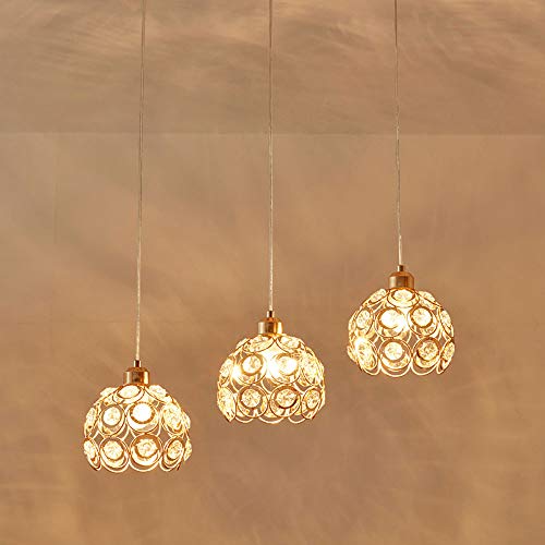 Lustre en cristal moderne E27 suspendu pour une chambre chic