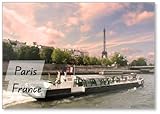 Paris – Bateau Mouche, Kühlschrankmagnet