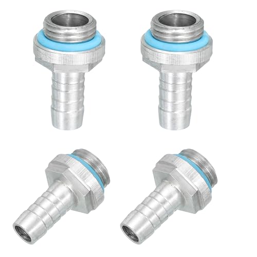 QUARKZMAN 4 Piezas De Accesorio G1/4, Roscado G1/4 Con Boquilla De 8mm OD Para Manguera De Refrigeración Líquida Para PC Para Accesorios De Sistema De Refrigeración Líquida Para PC