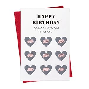 WhatSign Funny Birthday Card for Boyfriend – Husband Scratch off Birthday Card with Envelope- Hilarious and Interactive Gift for Men Women Her Him Husband Boyfriend