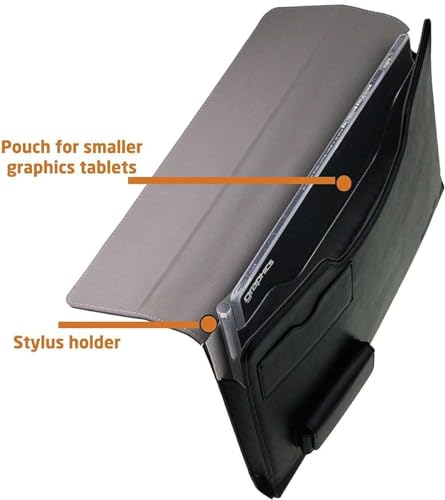 Funda tipo folio de cuero para tableta gráfica - Compatible con XP-Pen Star 06 miniatura 3