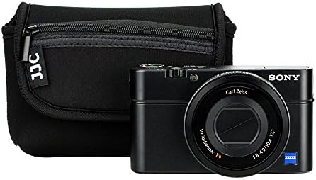 JJC Neoprene Camera Case for Sony RX100 III IV V VA VI VII Z-V1 HX90V HX90 HX60V HX60 / Olympus TG-6 TG-5 Panasonic Lumix DMC TZ80 TZ70 Canon G7X Mark III II SX620 SX720 SX730 SX740 Ricoh GR IIIx III