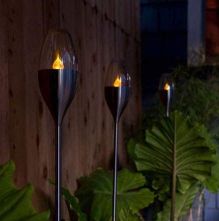 Garden Mile Solar-Flammenfackel – Wasserdicht, Mit LED-Flammeneffekt, Für Garten, Terrasse & Wege