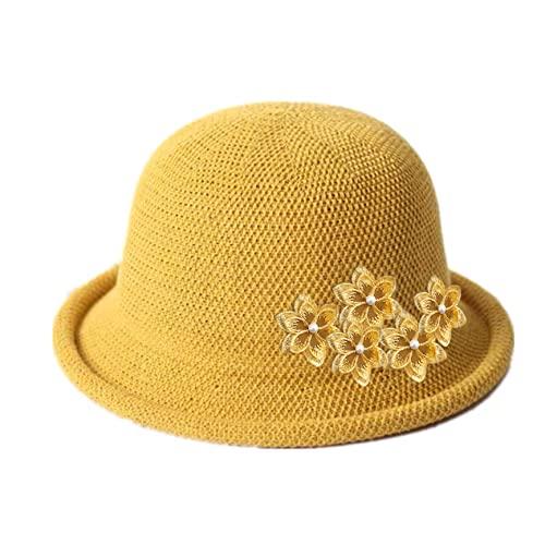 Yellow Flower Lace Trim Ribbon,Vintage Pearl Edging Trimmings Fabric Embroidered Applique For Sewing, Costumes, Gowns, Home Decor(1-3/5”, 2Yards ) #TOP5