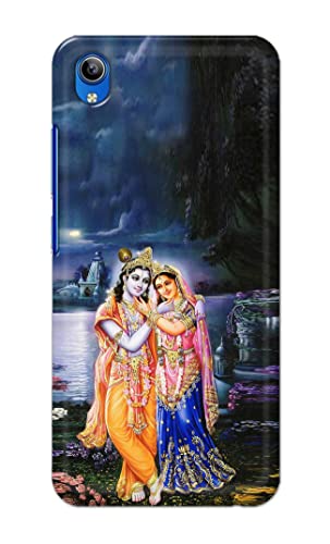 Image of Printed Hard Back Cover Case for Vivo Y1s 2020 Back Cover (Radha Krishna) -1803