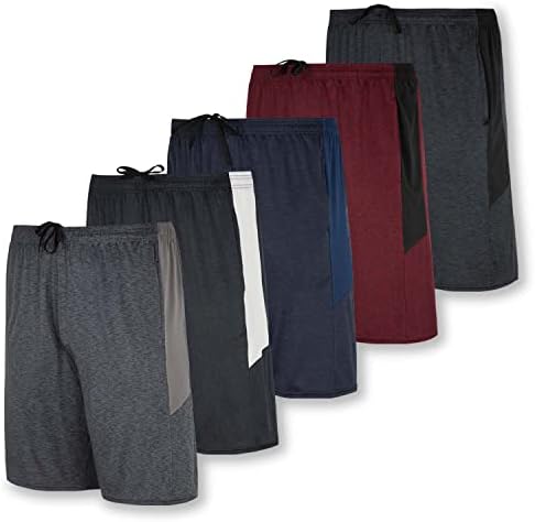 Mens Quick Dry Fit Dri-Fit Active Wear Athletic Performance Basketball 9 Inch Inseam Wrestling Sweat Tennis Soccer Running Essentials Gym Shorts Hombre Stretch Casual Workout Tech Shorts-Set 2 XL