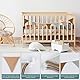 Romon Wimpelkette Kinderzimmer, Girlande Kinderzimmer Stoff Wimpelkette aus Musselin Baumwolle, Musselinstoff Girlande Baby Zimmer Girlanden Deko Mädchen Junge für Hausbett, Babybett Kinderbett