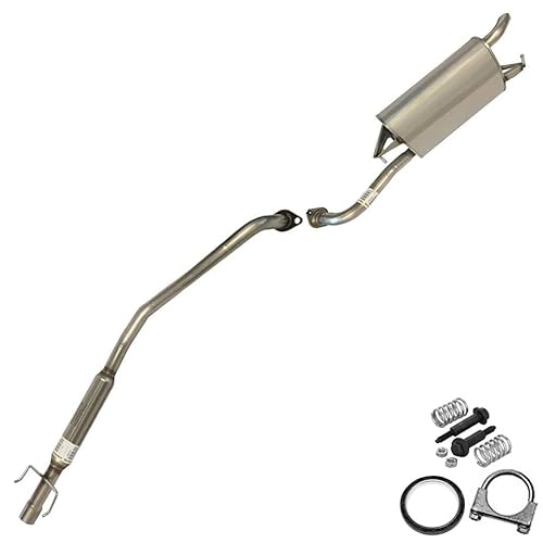 Northeastern Exhaust - Stainless Steel Muffler Resonator Pipe Exhaust System Kit Fits 2003-2005 Toyota Corolla -  605119, 104105