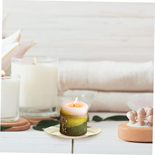 Cabilock 10pcs Candle Holder Decor Round Candlestick Iron Candle Stand Home Candlestick Simple Candlestick Room Decoration Iron Candlestick Iron Craft Candlestick Metal Candlestick