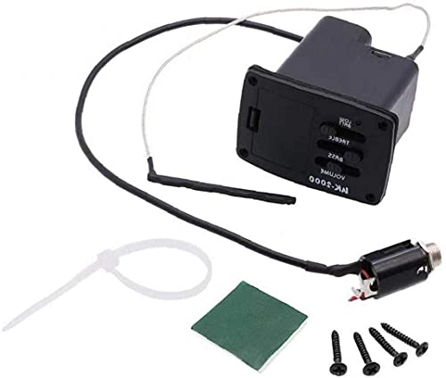 Jiayouy Uk-2000 2-Band Eq Equalizer Ukulele Piezo Pickup Preamp Tuner System 1 Set #TOP4