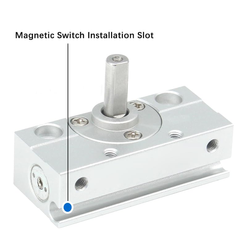 Vérin pneumatique rotatif compact CRJU pour corriger les manques d'espace