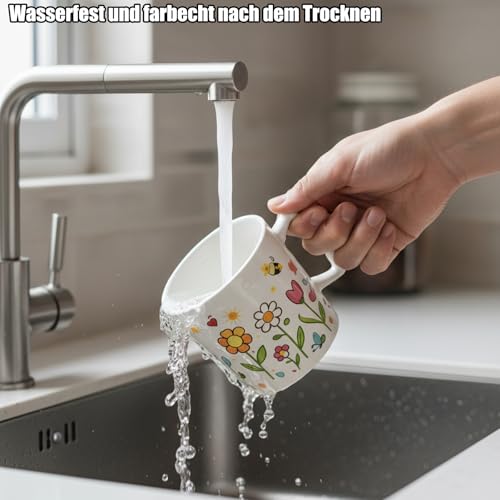 Pontedinvoy porzellanstifte spülmaschinenfest，Wasserfester1.0-3.0mm，12 Farben Geeignet für Zeichnungsmuster und Designkreationen Porzellan.