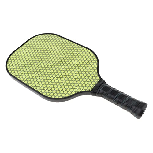 shamjina Raquete Paddle Peak em Fibra de Carbono, Gráfico Hexagonal Amarelo