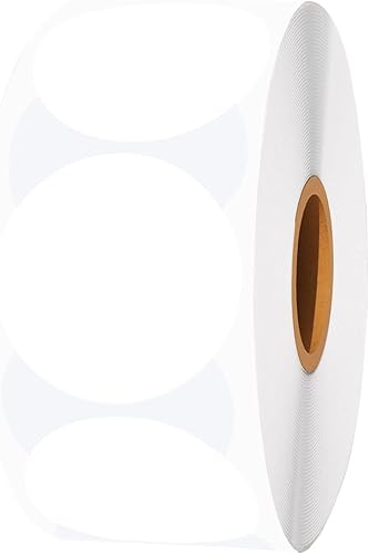 Etiquetas adhesivas térmicas redondas de 2 pulgadas, autoadhesivas, papel de impresora térmica directa, rollo multiusos, para bricolaje, logotipo,