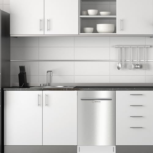 image for Genesis 18 Inch Dishwasher with 8 Place settings, 6 Washing Programs, 