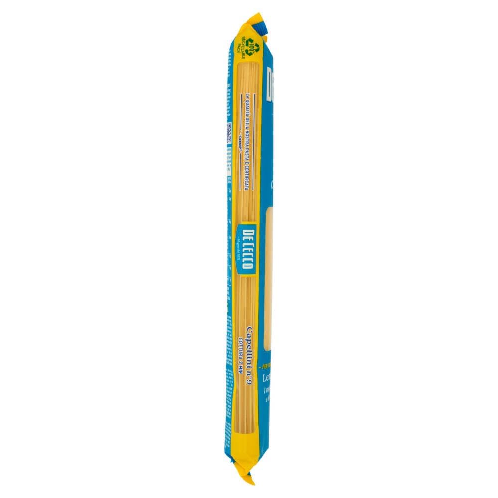 Italian Gourmet De Cecco Capellini Nr. 9 – Italienische Pasta aus Hartweizengrieß, extra feine Nudeln (Angel Hair), ca. 2 Min Kochzeit, langsam getrocknet 24 x 500 g + Italian Gourmet polpa