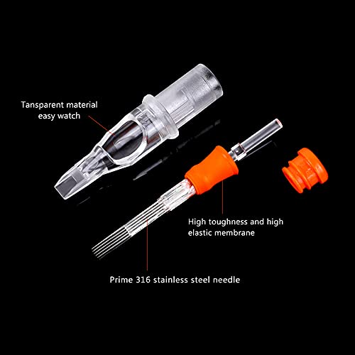 Tattoo Cartridge Needles Tattoer Curved Magnum Tattoo Cartridges 20Pcs Disposable Cm Tattoo Needle Large Capacity,Stable And Noiseless Tattoo Needle Cartridge Fit For Most Tattoo Machine Pen (1009Cm) #TOP3