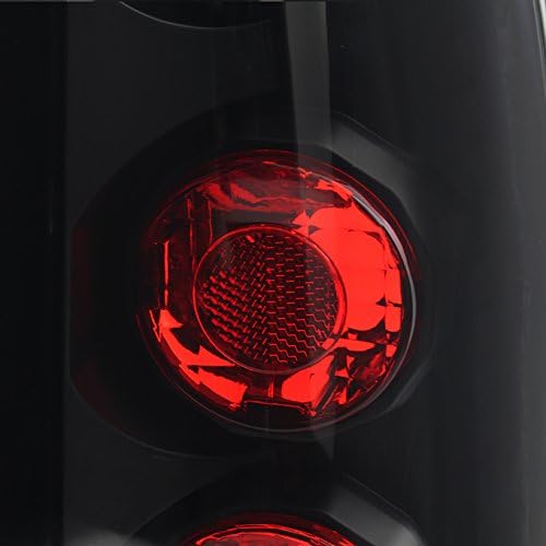 AKKON - For Chevy C/K C10 Tahoe GMC Jimmy Sierra Suburban Yukon Pickup Truck Black Tail Lights Brake Lamps