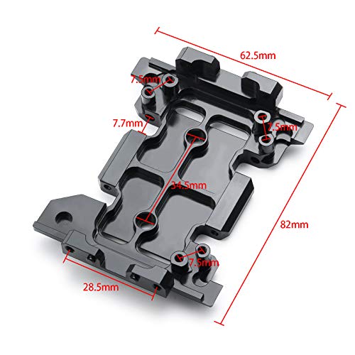 JGGZONE Aluminum Center Transmission Skid Plate Mount Chassis Center Skid Plate with Tie Rod Linkage Skid Plate Link Mounts for Axial SCX10 III AXI03007 AXI03006 1/10 RC Crawler Upgrades by JGGZONE - Used condition - Image 3