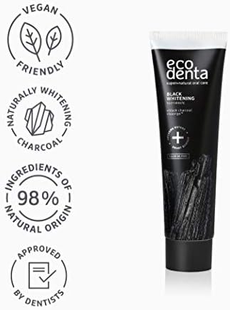 Ecodenta Black Whitening Wybielająca Pasta do Zębów, 100 ml