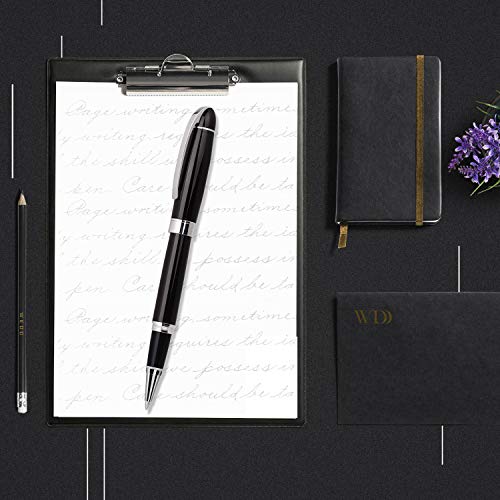 Writing Pen Set With Gift Box and 2 Extra Black Ink refills-Luxury Elegant Fancy Nice Gift Pen Set for Office Signature Executive Business(Black) - Thumbnail 6