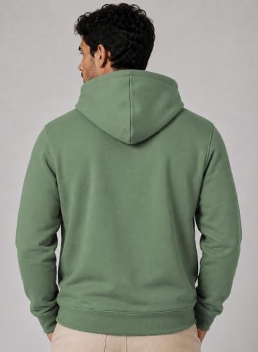 Image of ADRO Mens Abstract Graphic Hoodie | 320 GSM Cotton Poly Fleece | Regular Fit Contemporary Artistic Sweatshirt for Winter & Streetwear