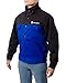 Waylander Flame Resistant FR Cotton Welding Jacket with Snap Button Front and Wrist Closures - Black/Blue (X-LARGE)