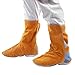 Leather Welding Spats, Fire Resistant Welding Boot & Shoes Covers, Heat and Abrasion Resistant Welding Boot Covers, Welding Security Boot Covers, 1 Pair