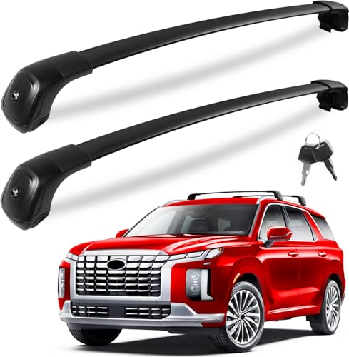 KINGGERI Lockable 260lbs Roof Rack Cross Bars Compatible with Hyundai ...