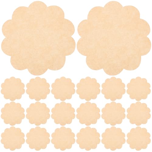 MAGICLULU 500Pcs Greaseproof Food Wrapping Paper for Sandwiches Baking Fries Non Stick Double Sided Flower Shape Kitchen Liners for Delicious Food Presentation