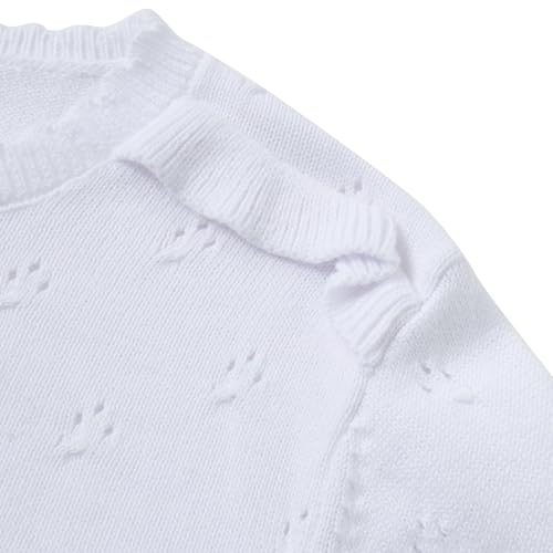 Image of Girls Long Sleeve Cardigan Kids Button Closure Knitted Bolero Shrug Girls Sweaters Tops