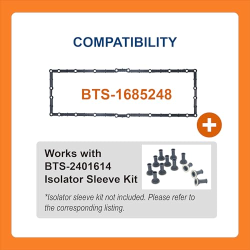 Image of BTS-1685248 Oil Pan Isolation Seal, Compatible with Caterpillar C15, Aftermarket Replacement for OEM#1685248, Sello de Aislamiento