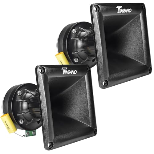 Timpano 2X TPT-DH175 Horn Drivers 500 Watts 1 Exit High Frequency Compression Driver with Black Horn 8 Ohm (Bundle 2 Horn Drivers)