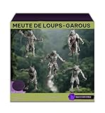 Pack x5 Meute de loups-garous à Peindre avec son socle – Figurines Non Peintes pour D&D, Pathfinder et Autres Univers Médiévaux-Fantastiques
